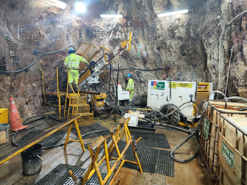 Mining equipment underground